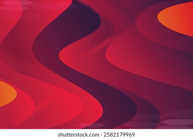 Abstract background with colorful wavy geometry