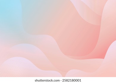 Abstract background with colorful wavy geometry