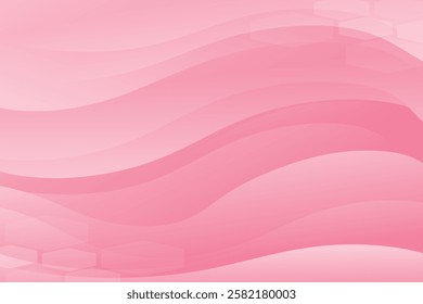 Abstract background with colorful wavy geometry