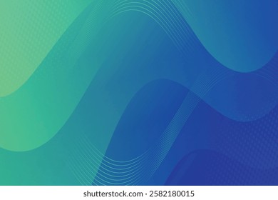 Abstract background with colorful wavy geometry