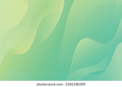 Abstract background with colorful wavy geometry