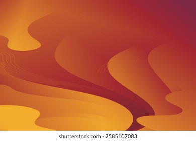 Abstract background with colorful wavy geometry