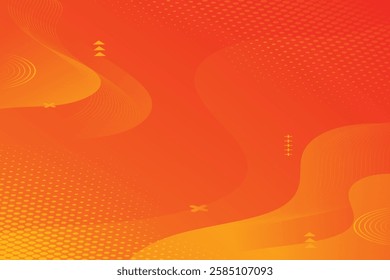 Abstract background with colorful wavy geometry