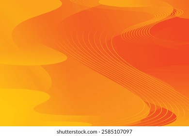 Abstract background with colorful wavy geometry