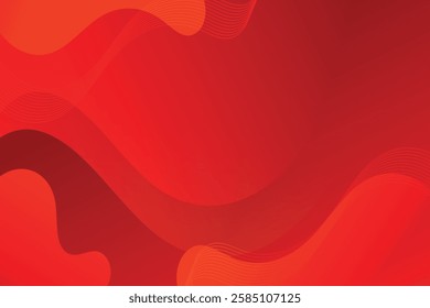 Abstract background with colorful wavy geometry
