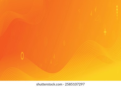 Abstract background with colorful wavy geometry
