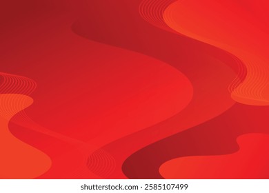 Abstract background with colorful wavy geometry