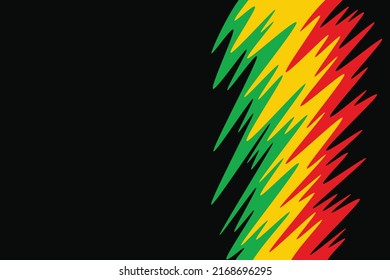 Fondo abstracto con un patrón de línea ondulada colorido y con un área de espacio de copia y con un tema de color jamaiquino
