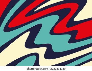 Abstract background with colorful wavy line pattern