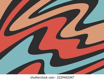 Abstract background with colorful wavy line pattern