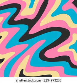 Abstract background with colorful wavy line pattern