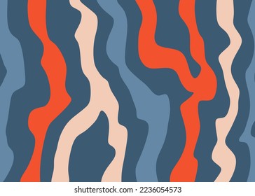 Abstract background with colorful wavy line pattern