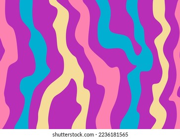 Abstract background with colorful wavy line pattern