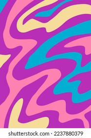 Abstract background with colorful wavy line pattern