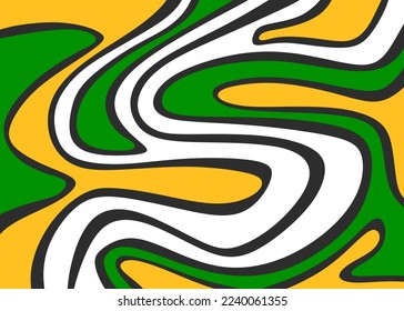 Abstract background with colorful wavy line pattern