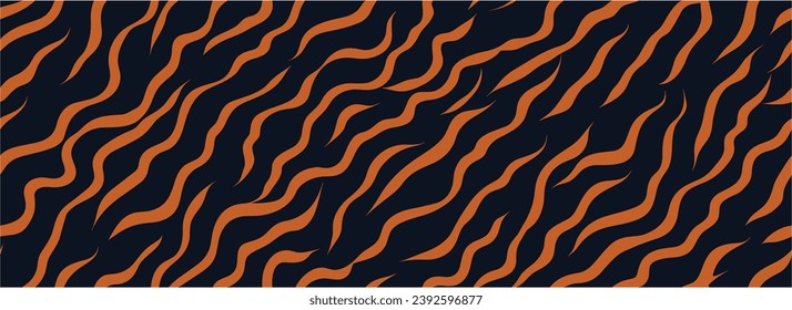Abstract background with colorful wavy line pattern. Vibrant wavy spots and dots abstract background. Seamless.