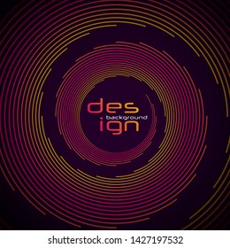 The abstract background of the colorful wavy lines. Gradient Texture with Curves Stripes and Text. Colorful halftone gradients. Future geometric patterns. 