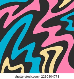 Abstract background with colorful wavy lines pattern