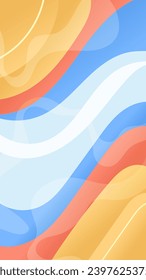 Abstract background colorful  with wavy lines and gradients is a versatile asset suitable for various design projects such as websites, presentations, print materials, social media posts 