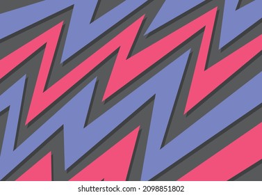 Abstract background with colorful zigzag line pattern 