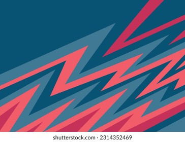 Arrière-plan abstrait avec motif de ligne de zigzag coloré et avec une certaine zone d'espace pour copie