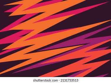 Abstract background with colorful zigzag pattern