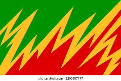 Abstract background with colorful zigzag and spike pattern and with some copy space area