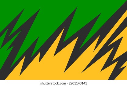 Abstract background with colorful zigzag and spike pattern and with some copy space area