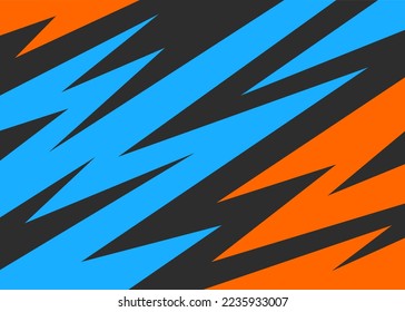 Abstract background with colorful zigzag and spike pattern