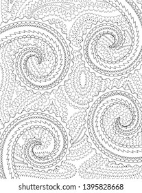 Abstract background for coloring book.