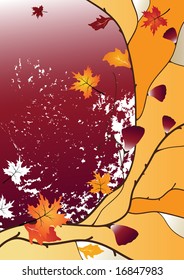 abstract background in colors of autumn