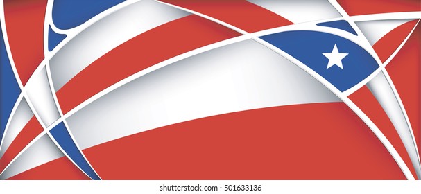 Abstract background with colors of Chile flag - Vector image