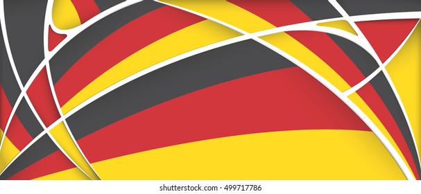 Abstract background with colors of Germany flag - Vector image