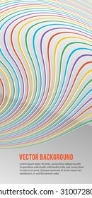 Abstract background with colors lines of light. Vector illustration EPS 10 for title page newsletter for new products or sales