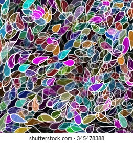 abstract background with colors petals