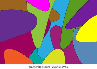 Abstract background in the colors of the rainbow 