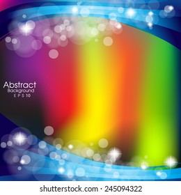Abstract background with colour lines. Vector 