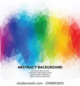 plantilla vectorial de diseño de logotipo coloreado con fondo abstracto