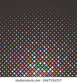 abstract background with a colourful diamond halftone pattern design