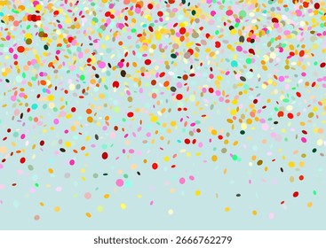 Fondo Abstractas con un colorido diseño de confeti que cae