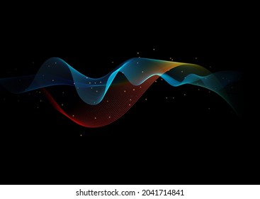 Abstract background with a colourful flowing lines design