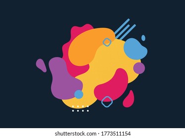 Abstract background, Colourful round background, Graphic element background