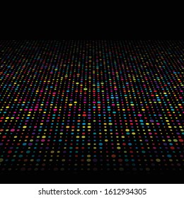 Abstract background with a colourful techno dots design