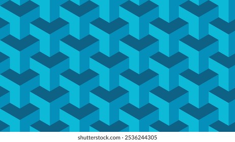 Abstract background of combination of 3 blue hexagons. Tekstur latar belakang dari pola segienam.