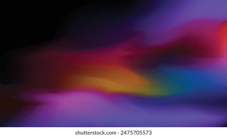 Abstrakter Hintergrund mit einer Kombination aus Blau, Grün, Gelb, Rosa, Lila und Rot