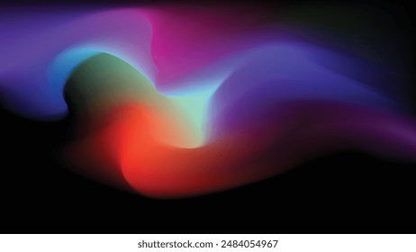 Abstract background with a combination of blue, green, yellow, pink, purple and red colors