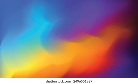 Abstract background with a combination of blue, green, yellow, pink, purple and red colors