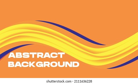 Abstract background with combination of blue, orange and yellow is great to decorate your artwork