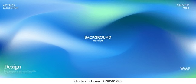 Abstract background combination of blue sky with hints of soft and bright green. Minimalist pastel color design.