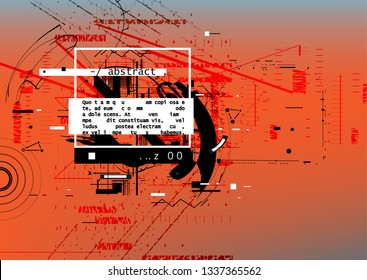 Abstract background, combination of different shapes